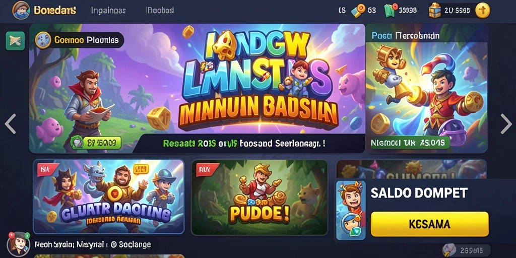 Tampilan menu utama yang menawan dan intuitif.