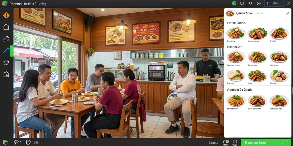 Tangkapan layar menunjukkan level menantang dengan grafis warna-warni.
