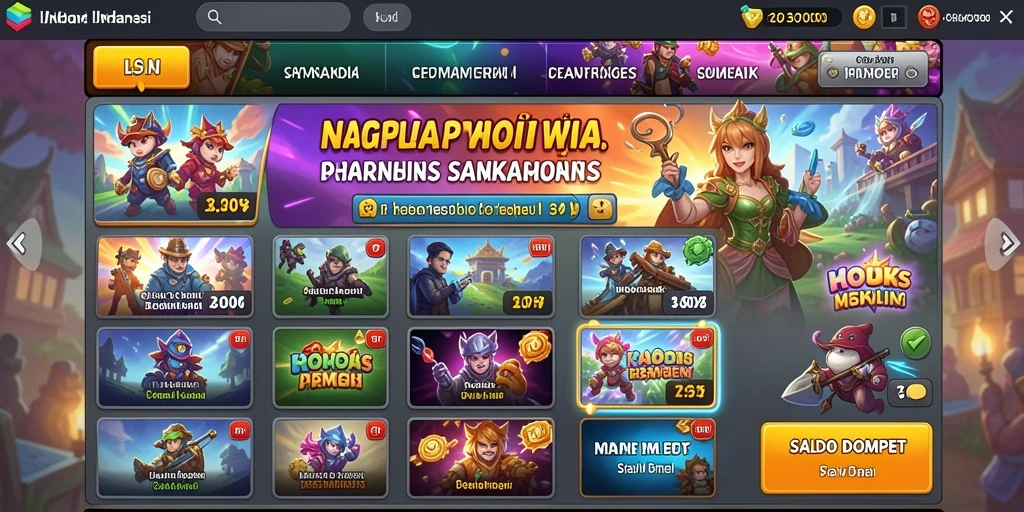 Tampilan utama yang menarik dan mudah dinavigasi.